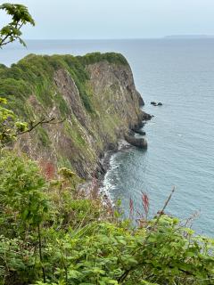 Looking out towards Blackchurch Rock - fortunately we don't need to walk to the point and back